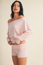 Load image into Gallery viewer, Soft Knit Off Shoulder Slouchy Top