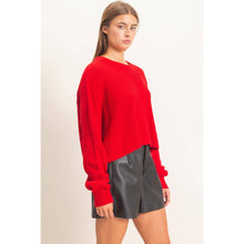 Load image into Gallery viewer, Oversized Cropped Sweater