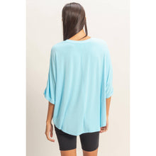 Load image into Gallery viewer, Relaxed High-Low Batwing Sleeve Top