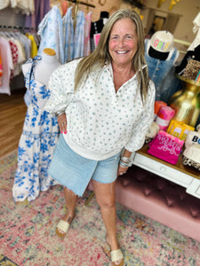 Floral Stratton Pullover