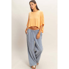 Load image into Gallery viewer, Relaxed High-Low Batwing Sleeve Top