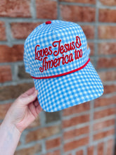 Load image into Gallery viewer, Loves Jesus &amp; America Too Hat