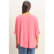 Load image into Gallery viewer, Relaxed High-Low Batwing Sleeve Top