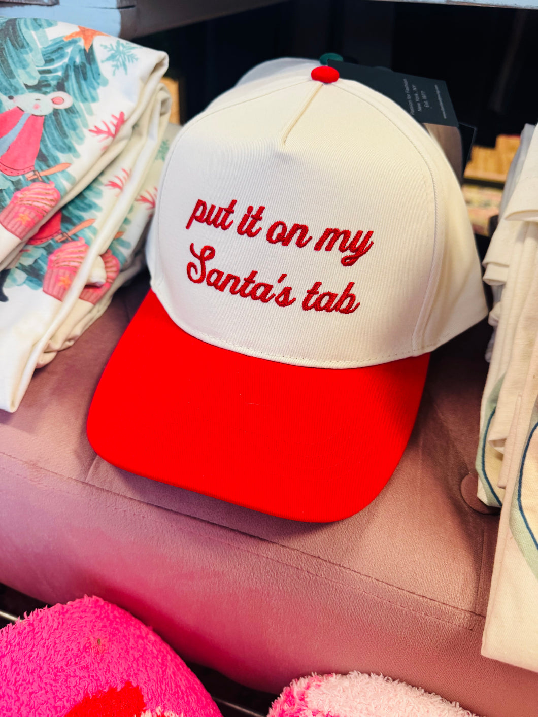 Put it on Santa’s tab hat