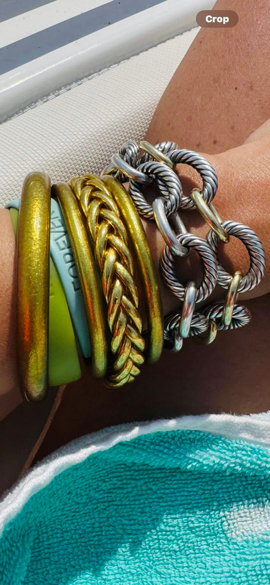 Gold Braided All Weather Bracelets