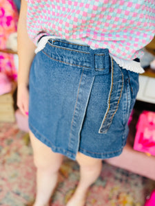 Sarah Denim Skort