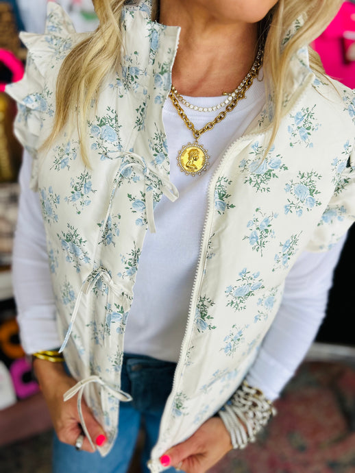 Lilly floral vest