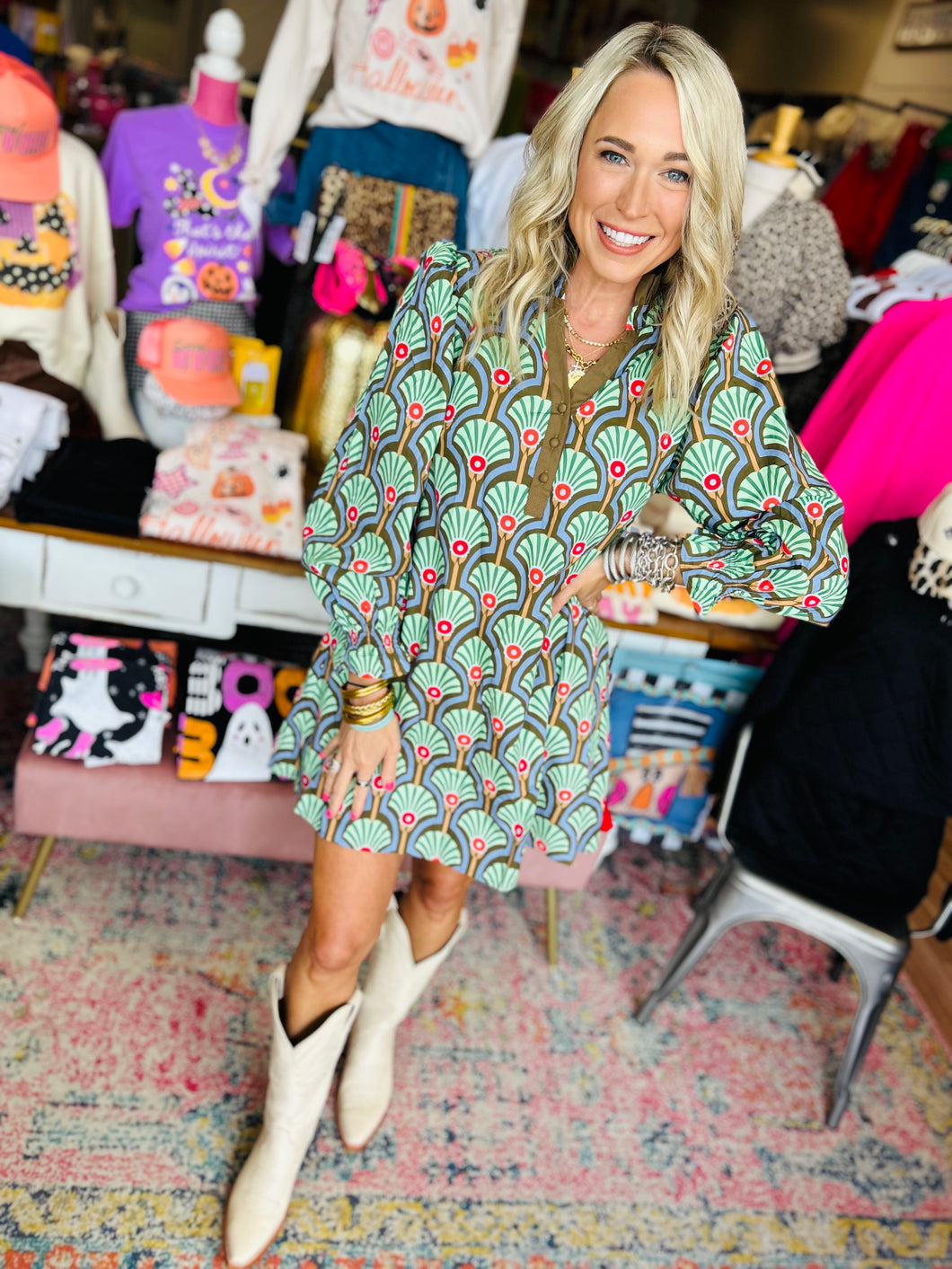Ollie Printed Dress