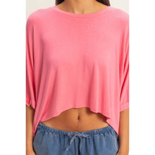 Load image into Gallery viewer, Relaxed High-Low Batwing Sleeve Top