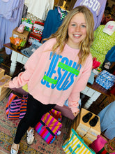 Load image into Gallery viewer, Jesus The Way The Truth The Life Crop Sweatshirt