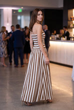 Load image into Gallery viewer, Arnett Ruched Strapless Maxi Dress