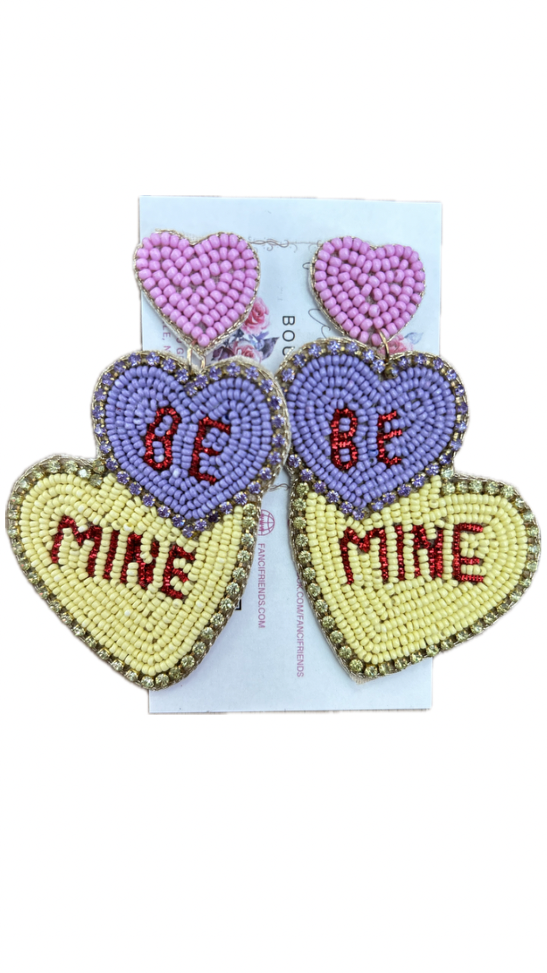 Be Mine Conversation Heart Earrings