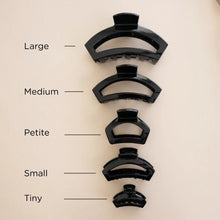Load image into Gallery viewer, Open Jet Black Petite Hair Clip