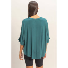 Load image into Gallery viewer, Relaxed High-Low Batwing Sleeve Top
