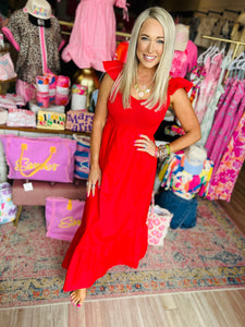Layla Red Maxi Dress