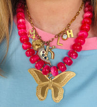 Load image into Gallery viewer, Beaded Butterfly Necklace