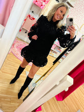 Load image into Gallery viewer, Sarah Black Lace Dress