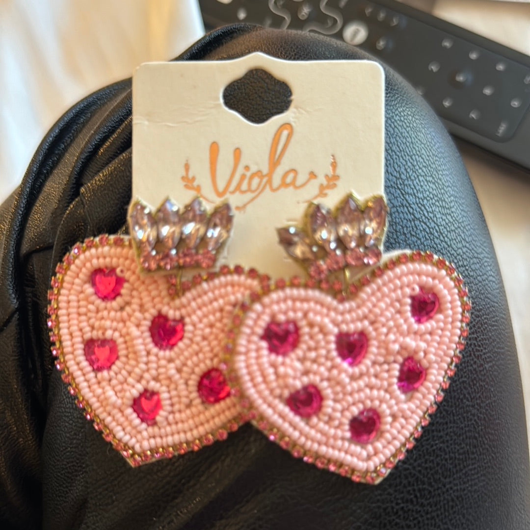 Royal Heart Earrings