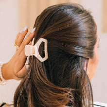 Load image into Gallery viewer, Teleties - Open Almond Beige Petite Hair Clip