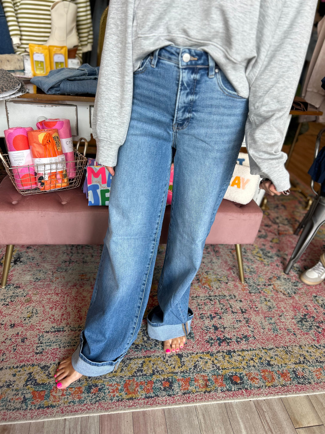 Lanie Cuffed Denim
