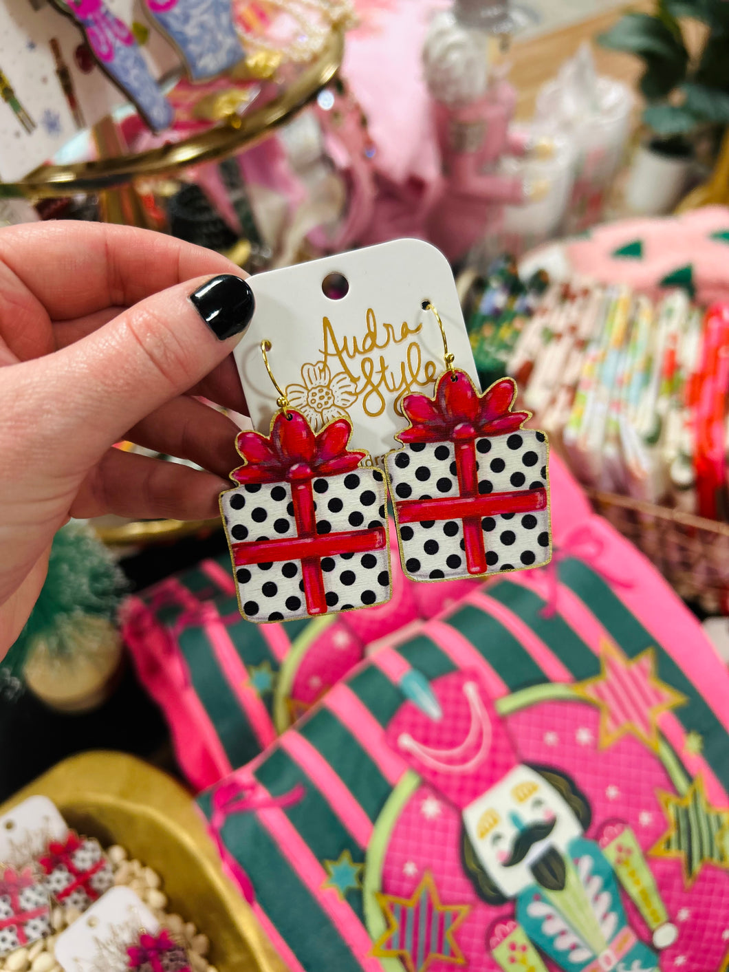 Hand Crafted Christmas Earrings