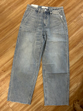 Load image into Gallery viewer, Stripe High Rise Patch Pocket Denim