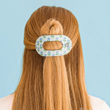 Load image into Gallery viewer, Teleties - Blue Marigold Flat Round Hair Clip