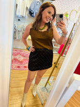 Load image into Gallery viewer, Suede Brown Lace Tank