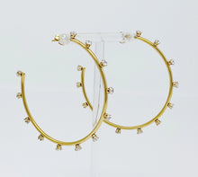 Load image into Gallery viewer, Alex Rhinestone Hoops