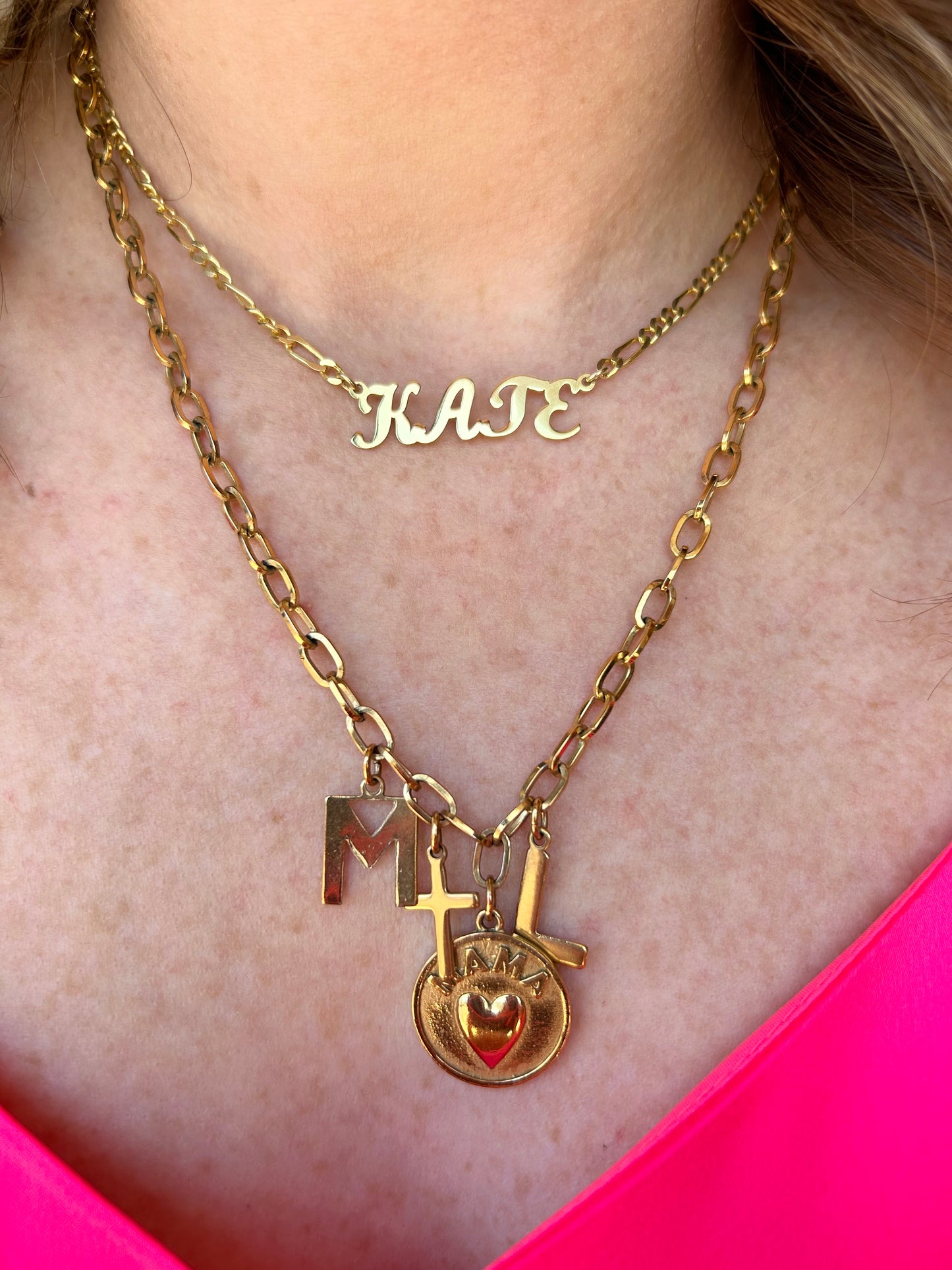 Name Plate Necklace - Gold