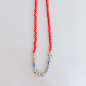 Adeline Long Pink Necklace