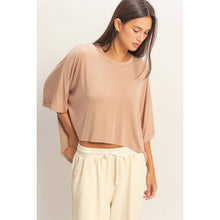 Load image into Gallery viewer, Relaxed High-Low Batwing Sleeve Top
