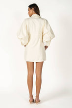 Load image into Gallery viewer, Balloon Sleeve Shirt Dress w/ Waist Tie REMI245