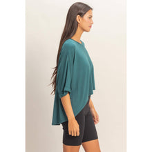 Load image into Gallery viewer, Relaxed High-Low Batwing Sleeve Top
