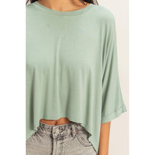 Load image into Gallery viewer, Relaxed High-Low Batwing Sleeve Top
