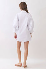 Load image into Gallery viewer, Balloon Sleeve Shirt Dress w/ Waist Tie REMI245