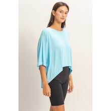 Load image into Gallery viewer, Relaxed High-Low Batwing Sleeve Top