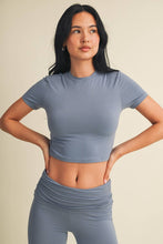 Load image into Gallery viewer, Soft Knit Jersey Crewneck Tee