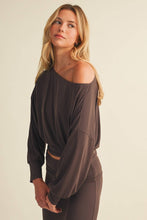 Load image into Gallery viewer, Soft Knit Off Shoulder Slouchy Top