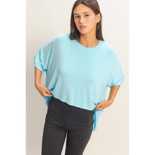 Load image into Gallery viewer, Relaxed High-Low Batwing Sleeve Top